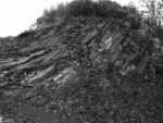 figure 4 - coulée de basalte à l'entrée du site de Largier